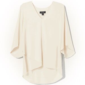 Karen Cane Bracelet Sleeve Asymmetric Top NWT SZ XL